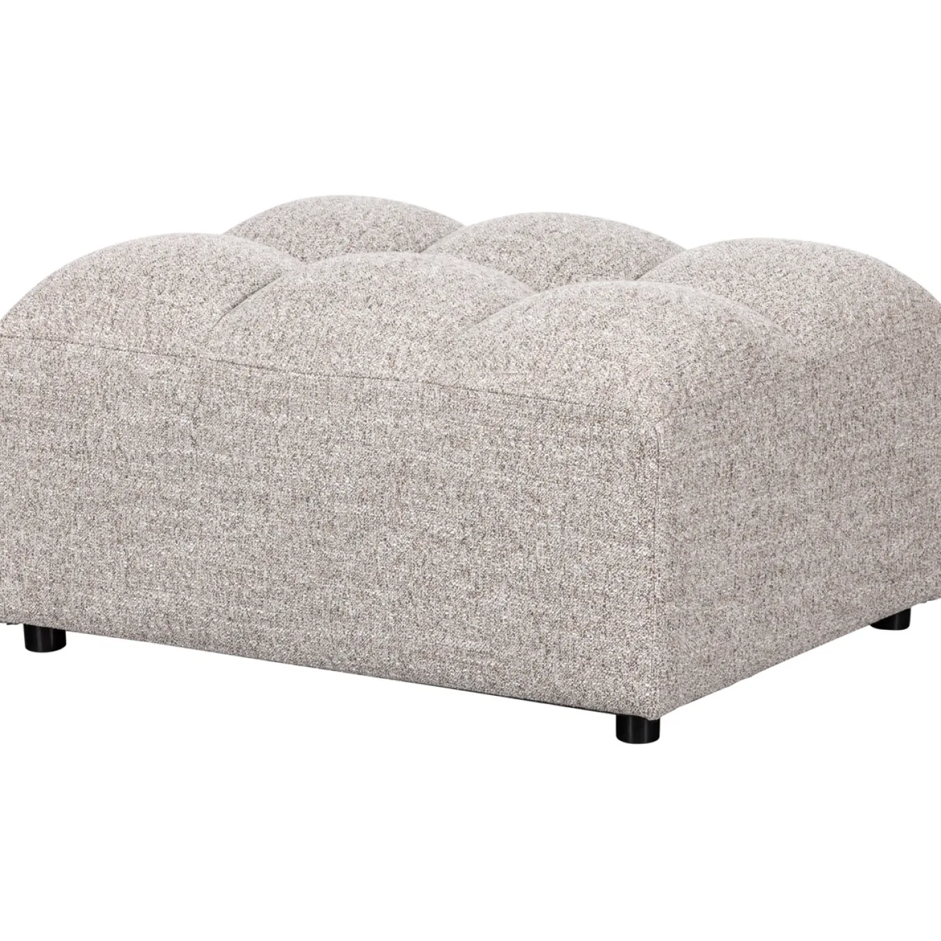 Woood Hocker Allure Geweven Stof Naturel Melange