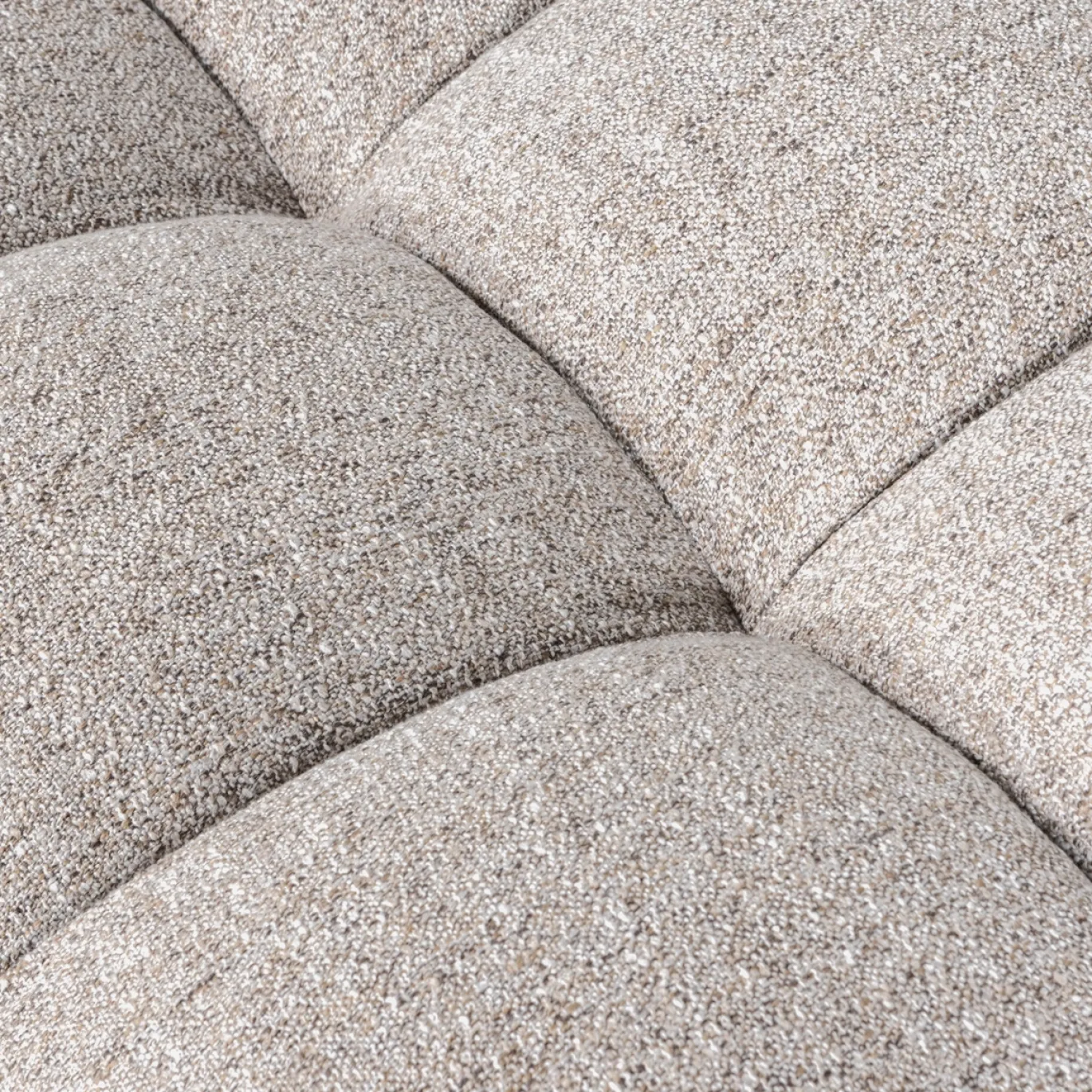 Woood Hocker Allure Geweven Stof Naturel Melange