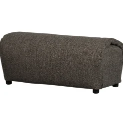 Woood Hocker Baggy Geweven Stof Warmgrijs Melange