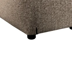 Woood Hocker Baggy Geweven Stof Warmgrijs Melange