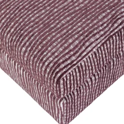 Woood Hocker Lou Met Dessin Bordeauxrood