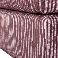 Woood Hocker Lou Met Dessin Bordeauxrood