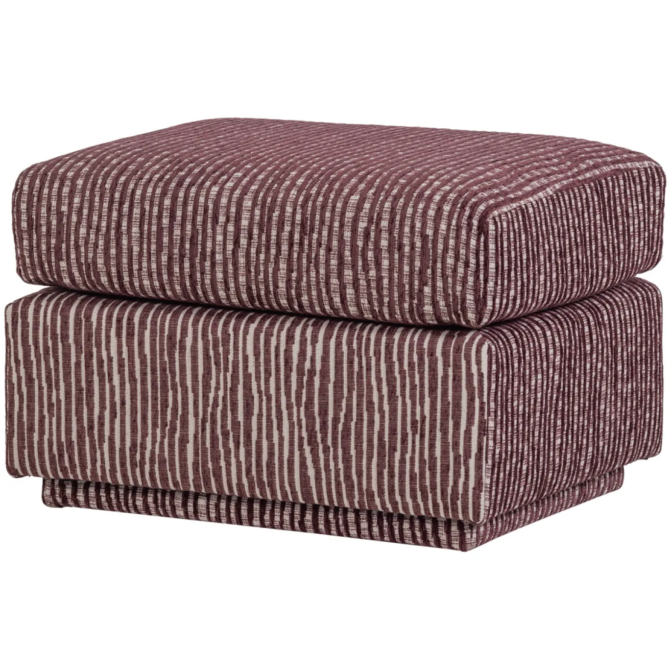 Woood Hocker Lou Met Dessin Bordeauxrood