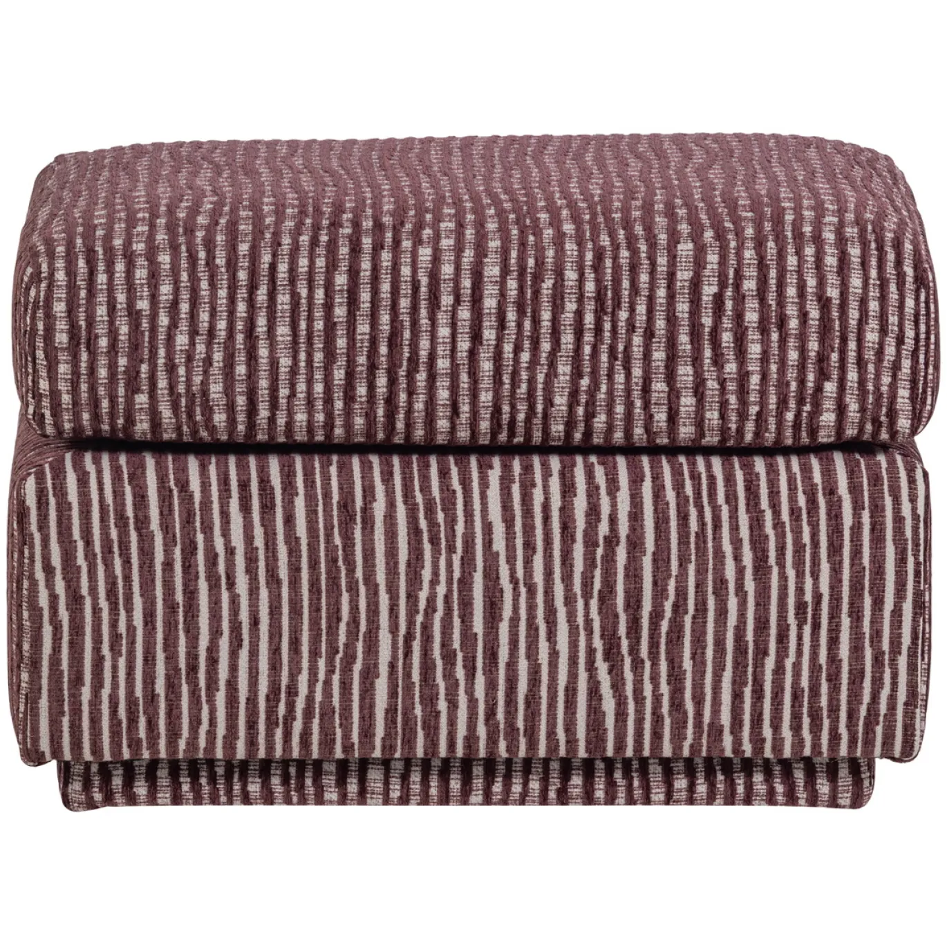 Woood Hocker Lou Met Dessin Bordeauxrood