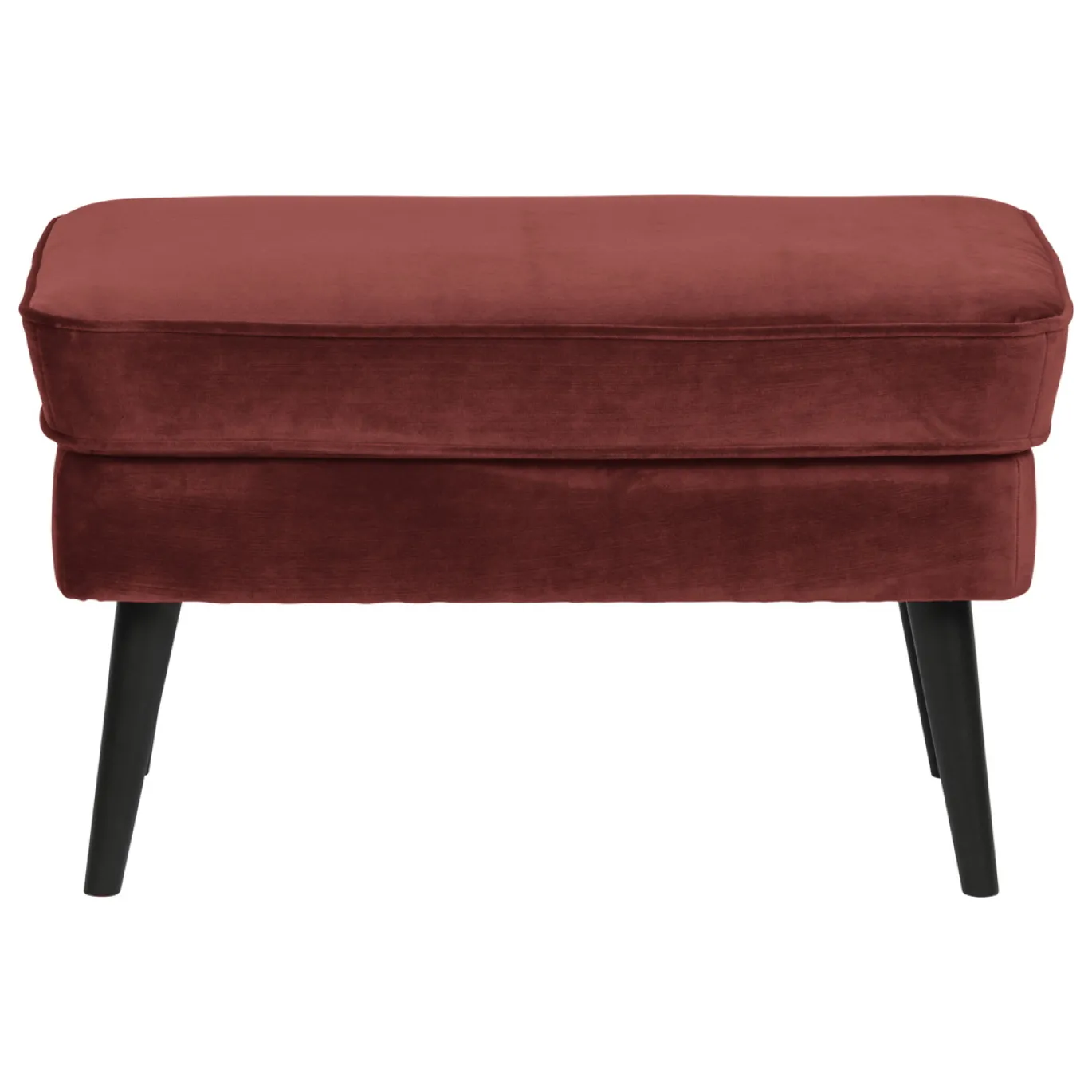 Woood Hocker Rocco Fluweel Bordeauxrood