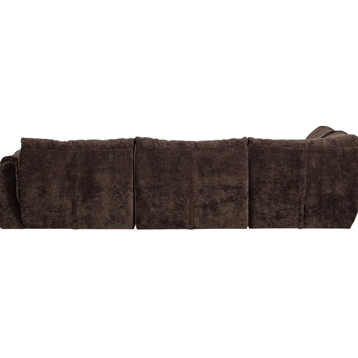 Woood Hoekbank Baggy Links 3d Chenille Donkerbruin
