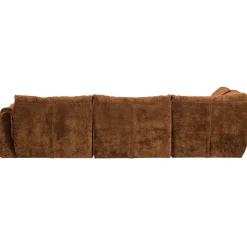 Woood Hoekbank Baggy Links 3d Chenille Middenbruin