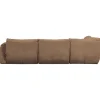 Woood Hoekbank Baggy Links Geweven Chenille Bruin