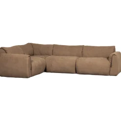 Woood Hoekbank Baggy Links Geweven Chenille Bruin