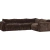 Woood Hoekbank Baggy Rechts 3d Chenille Donkerbruin