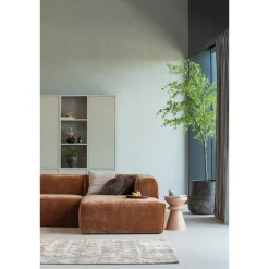 Woood Hoekbank Bean Rechts Chenille Velvet Terra