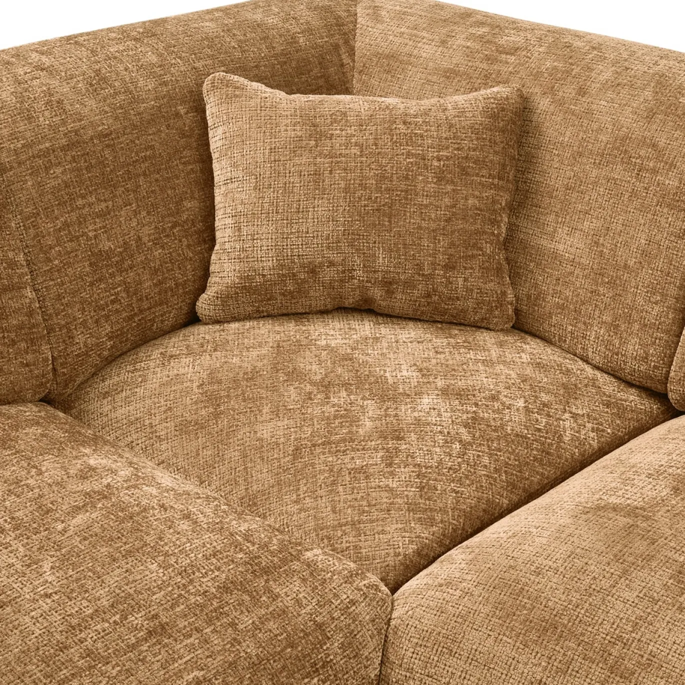 Woood Hoekbank Cloud Links Chenille Honinggeel