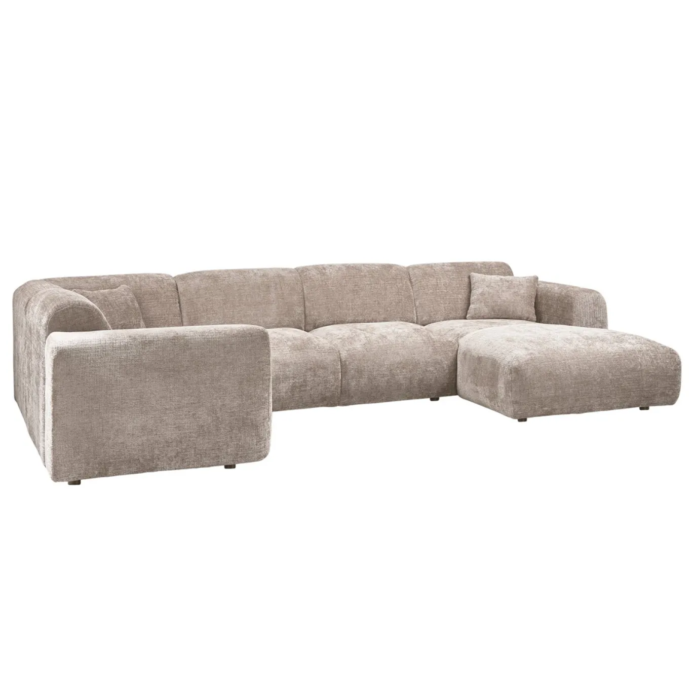 Woood Hoekbank Cloud Links Chenille Naturel