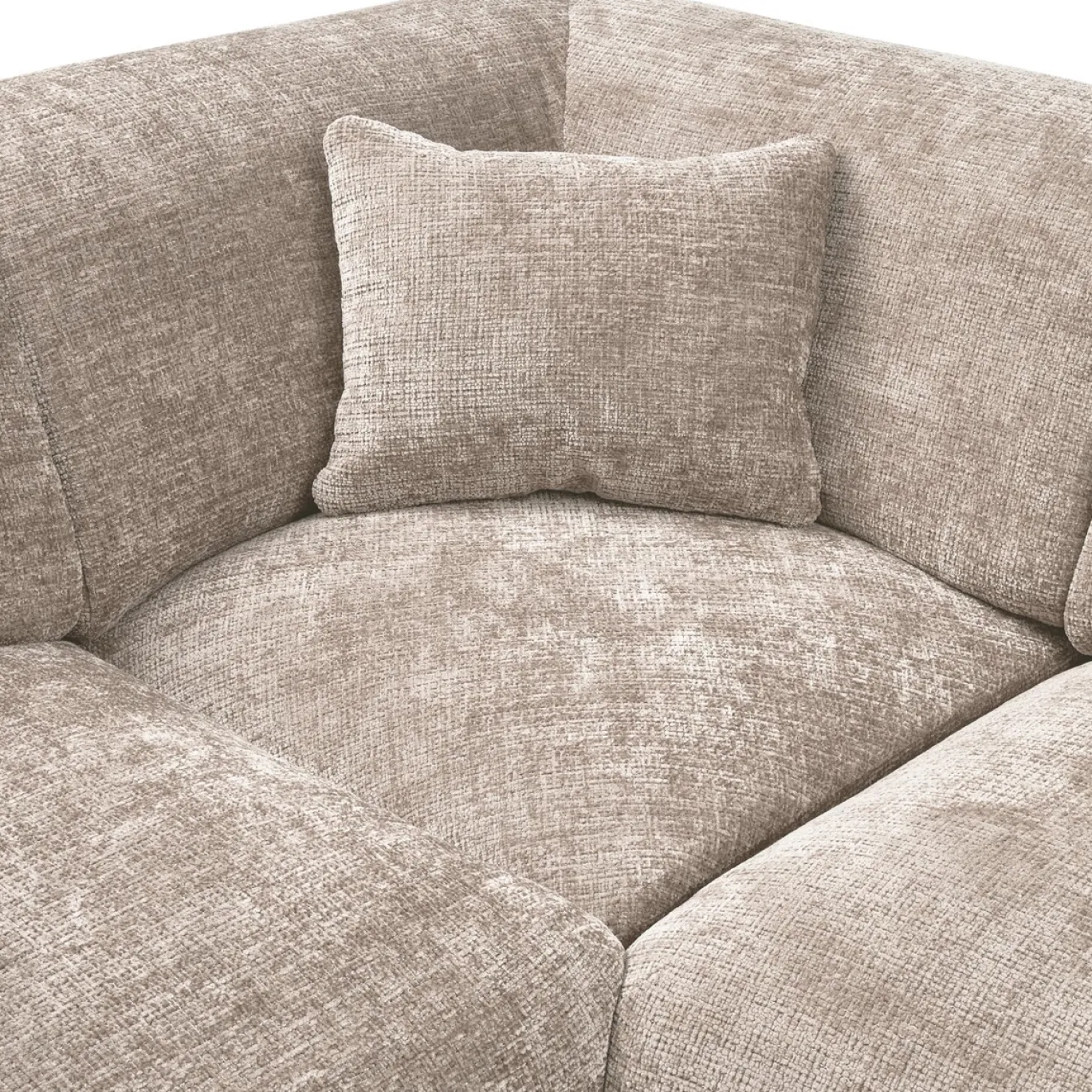 Woood Hoekbank Cloud Links Chenille Naturel