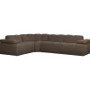 Woood Hoekbank Mojo Links Boucle Bruin Melange