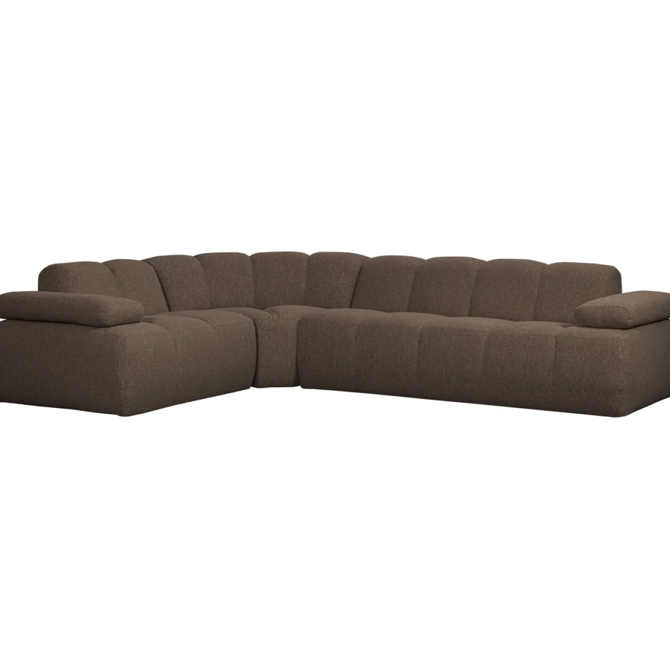 Woood Hoekbank Mojo Links Boucle Bruin Melange