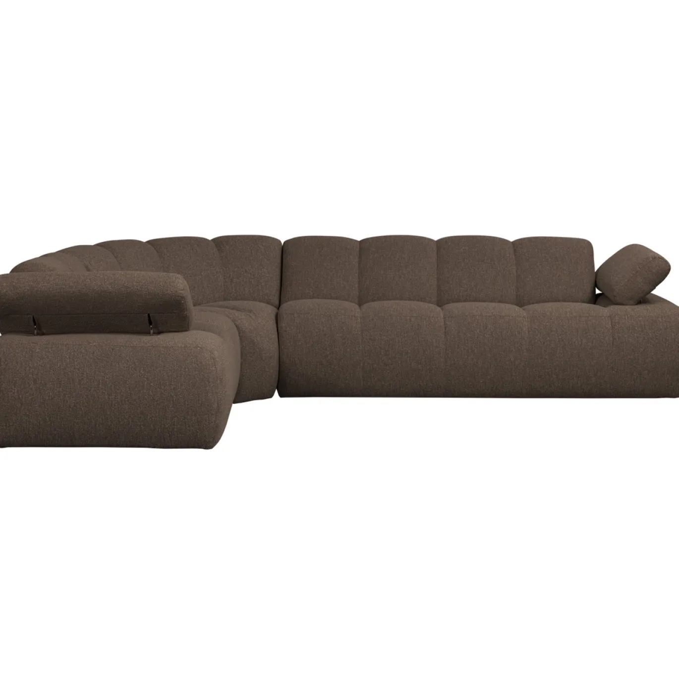 Woood Hoekbank Mojo Links Boucle Bruin Melange