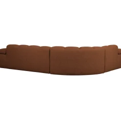 Woood Hoekbank Mojo Links Boucle Roestbruin Melange