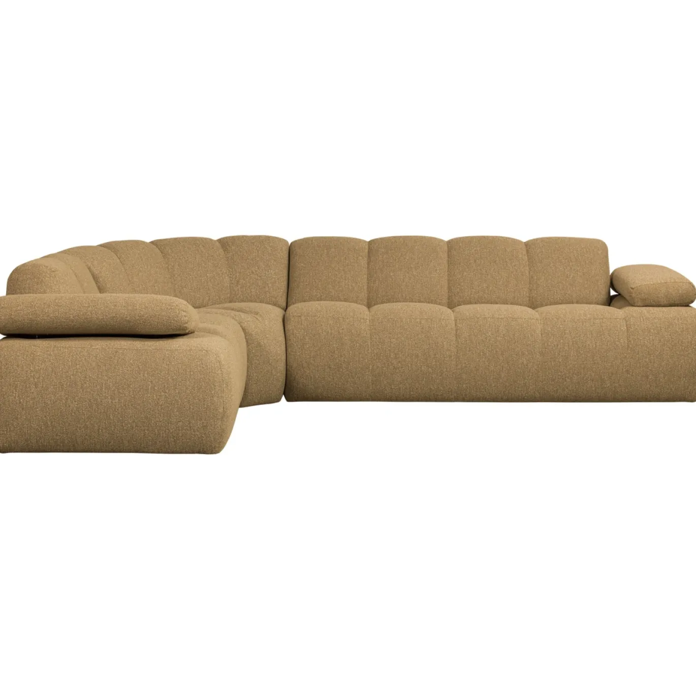 Woood Hoekbank Mojo Links Boucle Geel/bruin Melange