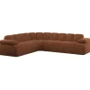 Woood Hoekbank Mojo Links Wollig Roestbruin