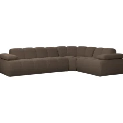 Woood Hoekbank Mojo Rechts Boucle Bruin Melange