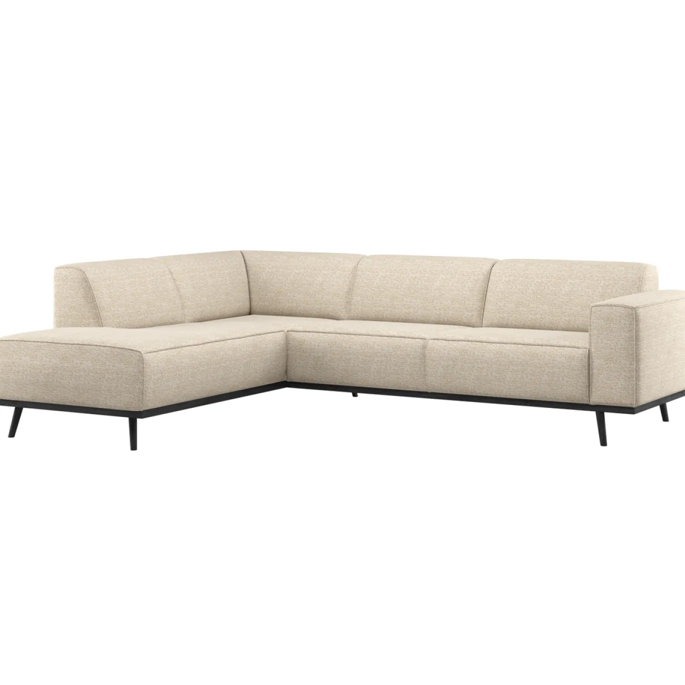 Woood Hoekbank Statement Links Beige Melange