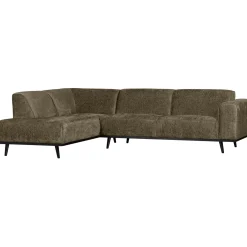 Woood Hoekbank Statement Links Structure Velvet Bonsai