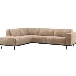 Woood Hoekbank Statement Links Chenille Velvet Taupe
