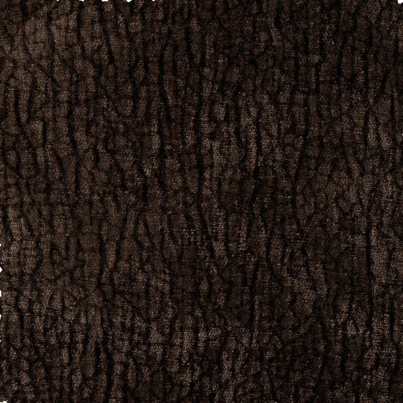 Woood Hoekelement Baggy 3d Chenille Donkerbruin