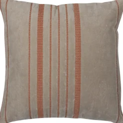 Woood Kussens Aziz Velvet Bruin/naturel Set Van 3