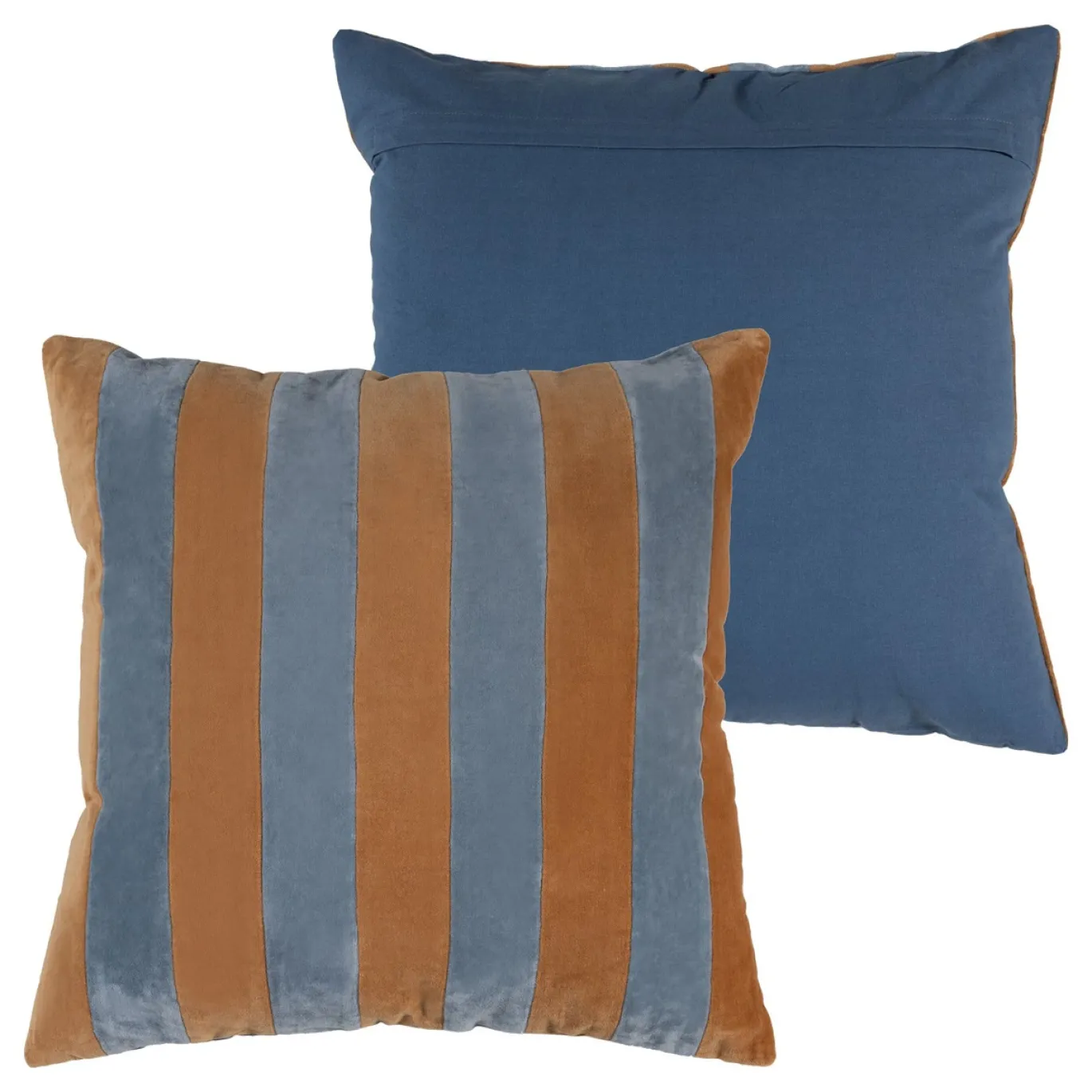 Woood Kussens Lira Blauw/Oranje Set van 4