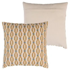Woood Kussens Lira Blauw/Oranje Set van 4