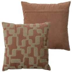 Woood Kussens Luvo Roze/Zand Set van 4