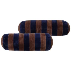 Woood Kussens Niva Bruin/Blauw Set van 4
