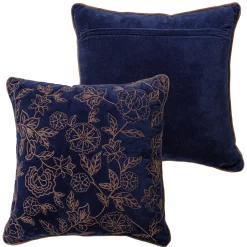 Woood Kussens Niva Bruin/Blauw Set van 4