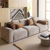 Woood Kussens Rela Bruin/Ecru Set van 4