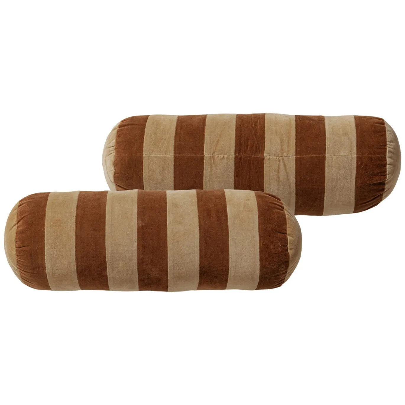 Woood Kussens Rela Bruin/Ecru Set van 4
