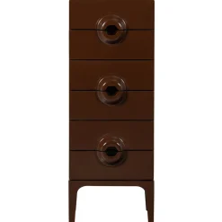 Woood Ladekast Merge 6 Lades Hout Bruin/Rood