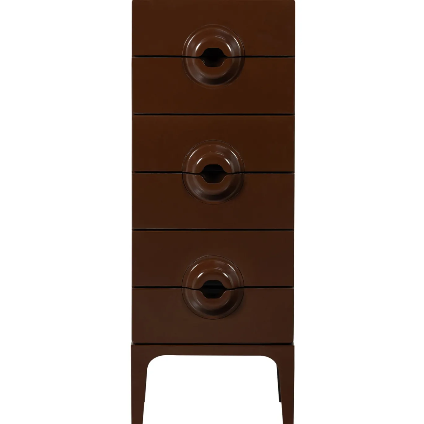 Woood Ladekast Merge 6 Lades Hout Bruin/Rood
