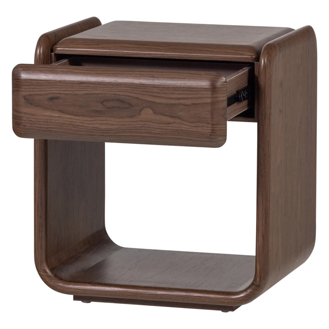 Woood Ladekast/nachtkastje Elura 1 Lade Hout Fineer Bruin
