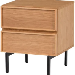 Woood Ladekast/nachtkastje Tours 2 Lades Melamine/MDF Naturel
