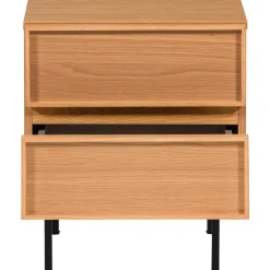 Woood Ladekast/nachtkastje Tours 2 Lades Melamine/MDF Naturel