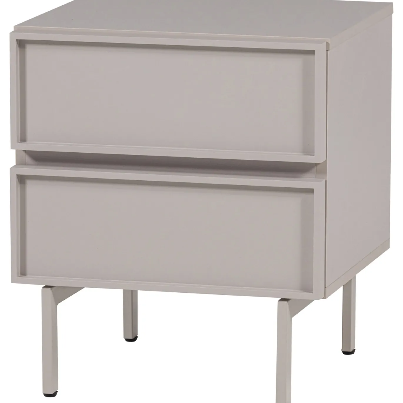 Woood Ladekast/nachtkastje Tours 2 Lades Melamine/MDF Zand