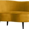 Woood Lounge Fauteuil Sara Links Velvet Oker