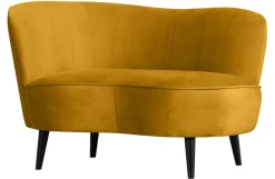 Woood Lounge Fauteuil Sara Links Velvet Oker