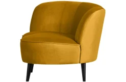 Woood Lounge Fauteuil Sara Links Velvet Oker