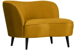 Woood Lounge Fauteuil Sara Links Velvet Oker
