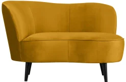 Woood Lounge Fauteuil Sara Links Velvet Oker