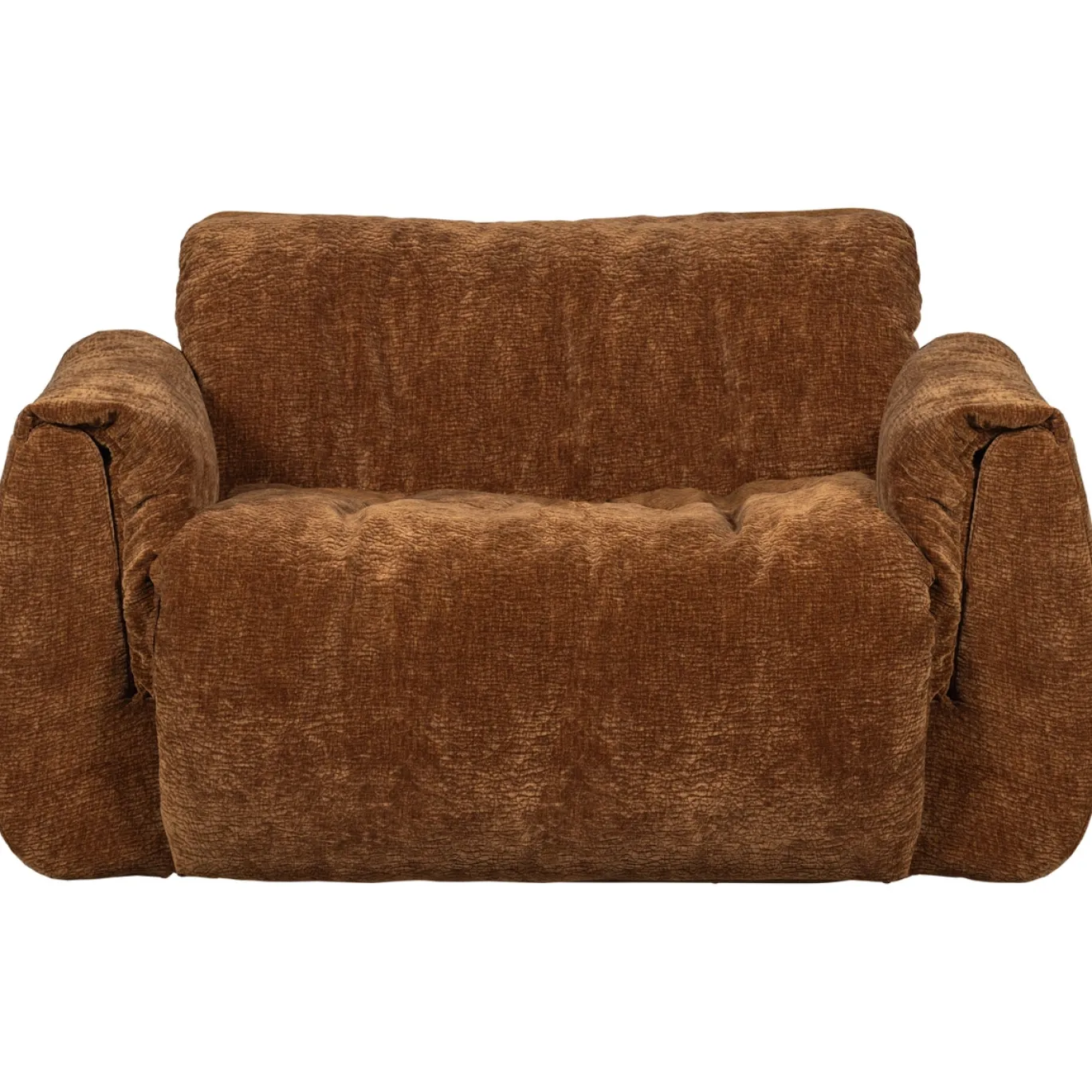 Woood Loveseat Baggy 3d Chenille Middenbruin