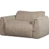Woood Loveseat Baggy Geweven Stof Bruin Melange